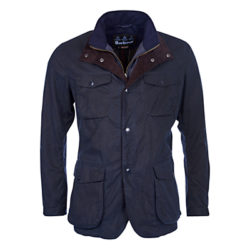 Barbour Ogston Waxed Jacket Navy